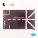 Kelik Mogami-Class Frigate Deck (Short version) - Base - Acrylic 3 mm (280 x 180 mm) (170 g) 1:72 (KS72105)