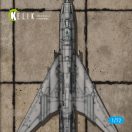 Kelik Soviet Square Concrete Plates Airfield 1970 th - Base - Acrylic 3 mm (280 x 180 mm) (170 g) 1:72 (KS72109)