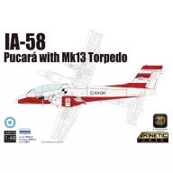 Kinetic IA-58 Pucará with Mk13 Torpedo 1:48 (K48178)