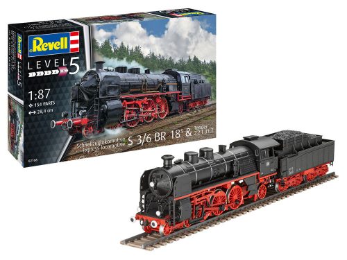 Revell Express Locomotive BR18505 & Tender 2‘2’T 1:87 (02168)