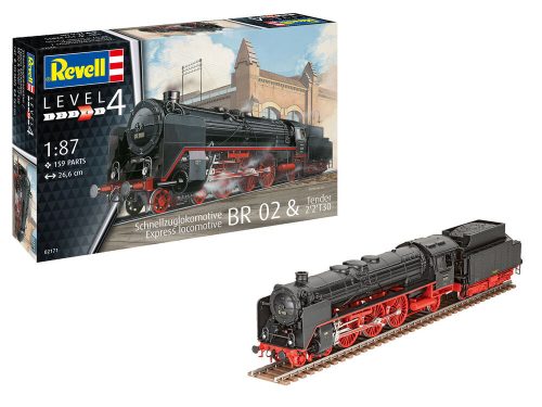Revell Express Locomotive BR02 & Tender 2'2'T30 1:87 (02171)