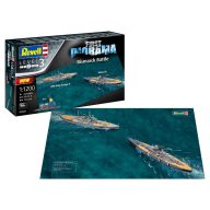   Revell Gift Set "First Diorama" Bismarck Battle 1:1200 (05668)