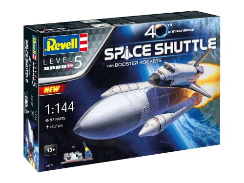 Revell Gift Set Space Shuttle& Booster Rockets, 40th. 1:144 (05674)