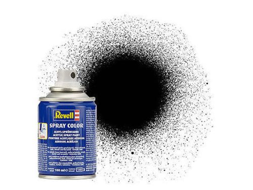 Revell Acryl Spray Fekete /selyemmatt/ 302 100ml (34302)