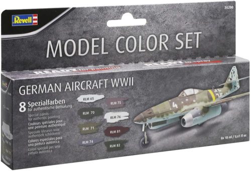 Revell Acryl Model Color Set - German Aircraft WWII 8x18ml (36200)
