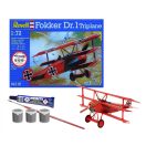 Revell Starter Kit Fokker DR.1 Triplane 1:72 (74116)