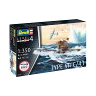   Revell Starter Kit German Submarine Type VII C/41 1:350 (75154)
