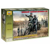   Zvezda German R-12 Heavy Motorcycle with Rider and Officer 1:35 (3632)