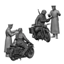 Zvezda German R-12 Heavy Motorcycle with Rider and Officer 1:35 (3632)