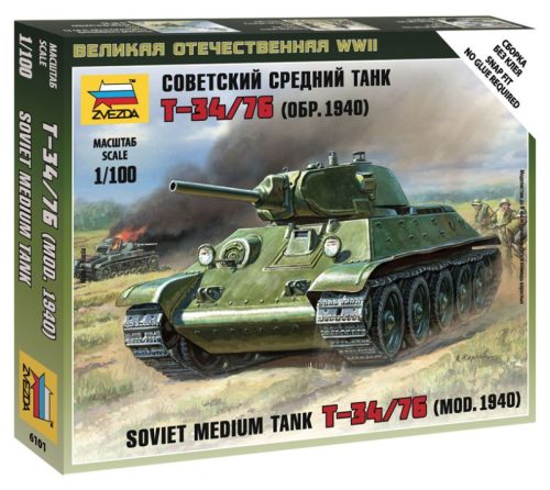 Zvezda Soviet Medium Tank T-34/76 1:100 (6101)