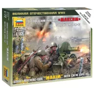   Zvezda Soviet Machine-Gun 'Maxim' with Crew 1941-1943 1:72 (6104)
