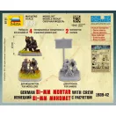 Zvezda German 81 mm Mortar with Crew 1939-1942 1:72 (6111)