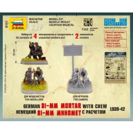 Zvezda German 81 mm Mortar with Crew 1939-1942 1:72 (6111)