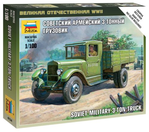 Zvezda Soviet Military 3 Ton Truck ZIS-5 1:100 (6124)