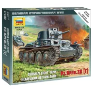 Zvezda German Light Tank Pz.Kpfw.38 (T) 1:100 (6130)