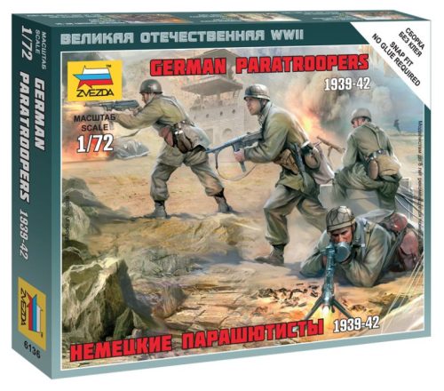 Zvezda German Paratroopers 1939-1942 1:72 (6136)