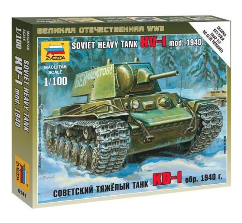 Zvezda Soviet Heavy Tank KV-1 mod. 1940 1:100 (6141)