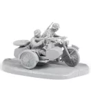 Zvezda German Motorcycle R-12 with Crew 1:72 (6142)