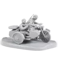 Zvezda German Motorcycle R-12 with Crew 1:72 (6142)