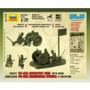 Zvezda Soviet 76mm Infantry Gun with Crew 1:72 (6145)