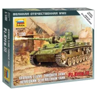Zvezda Panzer III Flamethrower Tank 1:100 (6162)