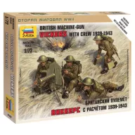 Zvezda British Machine Gun w/crew 39-42 1:72 (6167)