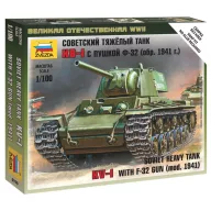 Zvezda KV-1 with F-32 Gun Military small sets 1:100 (6190)