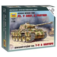   Zvezda Pz.Kpfw.V Panther Ausf.A Military small set 1:100 (6196)