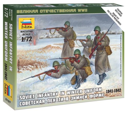 Zvezda Soviet Infantry (Winter Uniform ) 1:72 (6197)