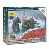 Zvezda German MG-34 Machine-gun w/Crew 1:72 (6210)