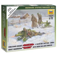 Zvezda Soviet Machine-gun w/Crew 1:72 (6220)