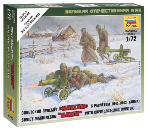 Zvezda Soviet Machine-gun w/Crew 1:72 (6220)