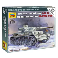Zvezda German Medium Tank Pz.Kpfw. IV F2 1:100 (6251)