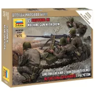 Zvezda US machine gun Browning system with crew 1:72