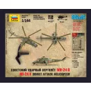 Zvezda Mil-24 V Hind Soviet Attack Helicopter 1:144 (7403)