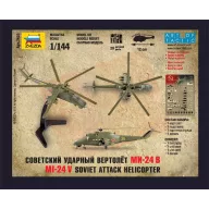 Zvezda Mil-24 V Hind Soviet Attack Helicopter 1:144 (7403)