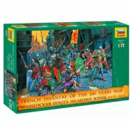 Zvezda French Infantry Of The 100 Years War 1:72 (8053)