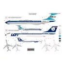 Kovozavody Tu-134A LOT/Malév (new tool 2025) 1:144 (14411)