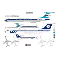 Kovozavody Tu-134A LOT/Malév (new tool 2025) 1:144 (14411)