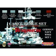   Lifecolor German WWII Kriegsmarine n.1 Camoufl.set, 6 x 22 ml (CS09)