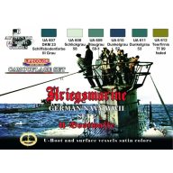   Lifecolor German WWII Kriegsmarine n.2 Camoufl.set, 6 x 22 ml (CS12)
