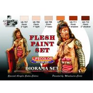 Lifecolor Flesh paint set, 6 x 22 ml (CS13)
