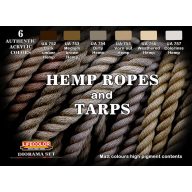Lifecolor Hemp Ropes and Tarps, 6 x 22 ml (CS28)