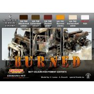 Lifecolor Burned Matt Colours high pigment content  (CS29)