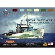  Lifecolor Royal Navy WWII Western Approach late wa, 6 x 22 ml (CS34)