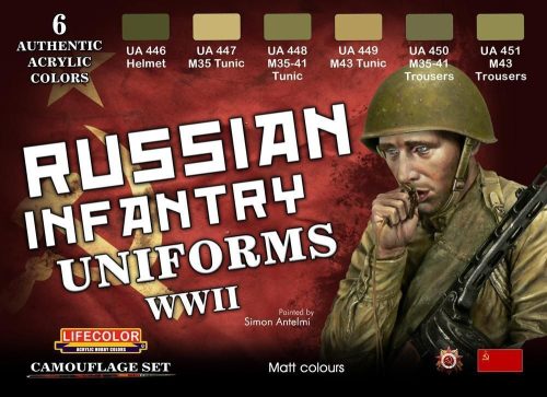 Lifecolor Russian Infantry Uniforms, WWII  (CS42)
