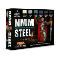   Lifecolor NMM – Non Metallic Metal – Set 2 STEEL 6 x 22 ml (CS54)