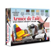   Lifecolor WWII French Aircraft Colors - Armée De L'Air 6 x 22 ml (CS56)