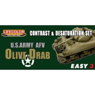Lifecolor US Army AFV Oliv Drab Contr.&Desaturat.  (MS03)