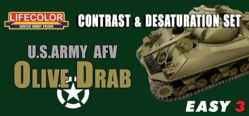 Lifecolor US Army AFV Oliv Drab Contr.&Desaturat.  (MS03)